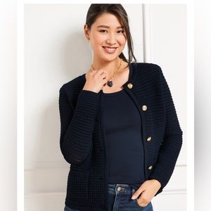 NWT Talbots textured crew neck / lady cardigan